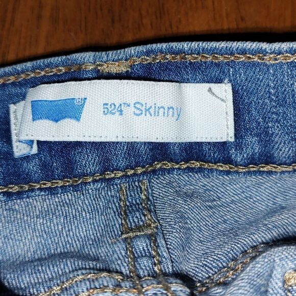 Levi Strauss  524   Distressed Skinny Jeans  Sz 26x32 - Picture 8 of 8